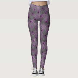 Legging Aranhas brilhantes roxas - Aracnídeo místico