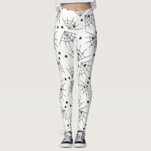 Legging Aranhas Negras E Aranhas Usam Pernas De Halloween