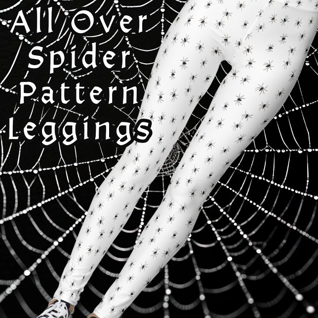 Legging Aranhas por toda a fantasia do Halloween (Criador carregado)