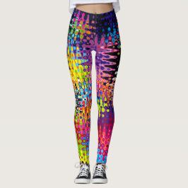 Legging Arco Arco-Íris Líquido Bootiístico Jamaica Rave