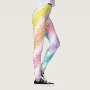 Legging Arco-íris Brilho Pastel