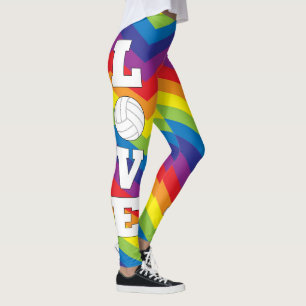 Legging Arco-íris colorido caneleiras coloridas do amor d