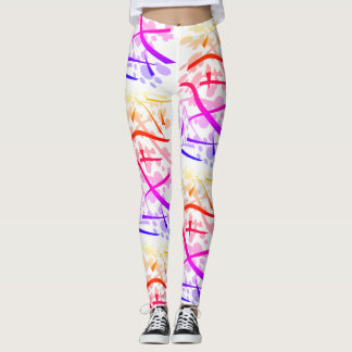 Legging Arco-íris geométrico -