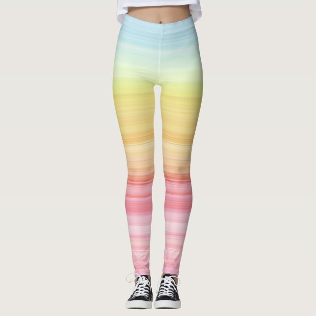 Legging Arco-íris Pastel (Frente)