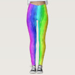 Legging Arco-Íris Pintado<br><div class="desc">Esta design apresenta uma pintura infantil de um arco-íris em várias cores brilhantes. Vai pôr um sorriso no rosto mais surpreendente!</div>