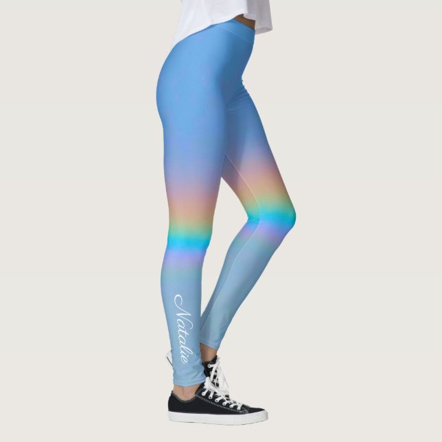 Legging Arco-íris real natural personalizado (Direita)