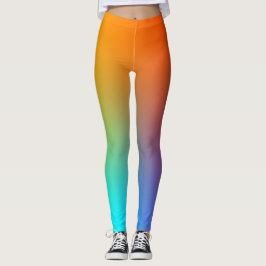 Legging Arco-Íris Simples Colorido