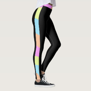 Legging Arco-íris Stripes Pastel cores