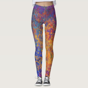 Legging Arco-Íris Tie-Dye Tonelado De Joias Escuras