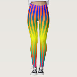 Legging Arcos de chuva escuros e leves (Stripes)