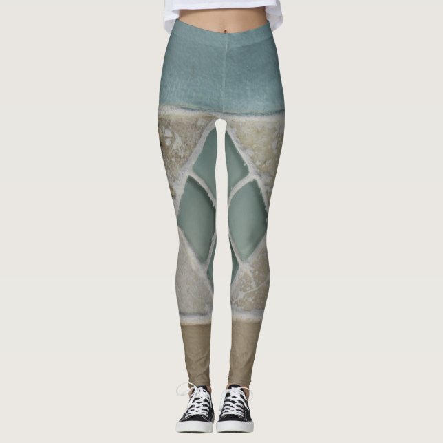 Legging Areia E Mar (Frente)
