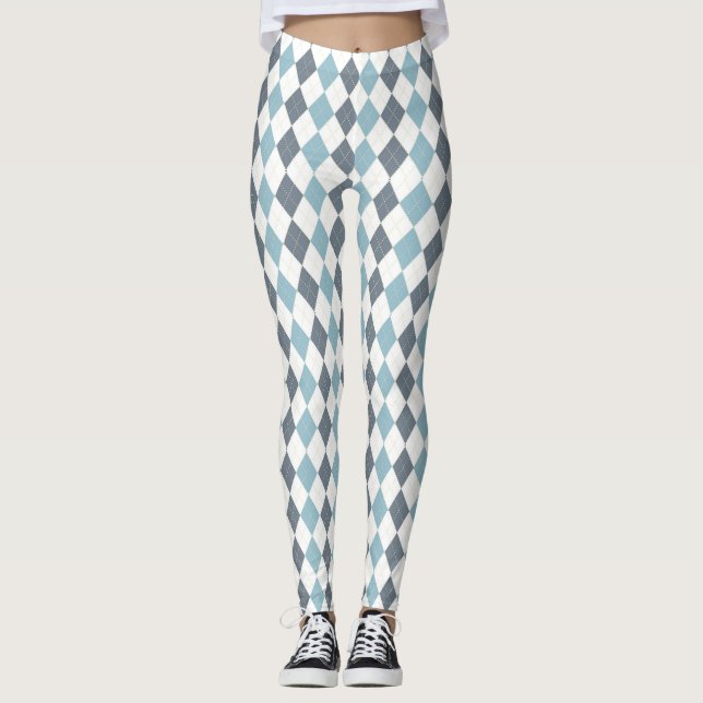 Legging Argyle azul (Frente)
