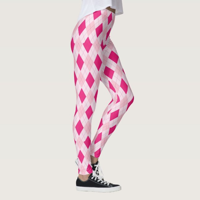 Legging Argyle Rosa (Direita)