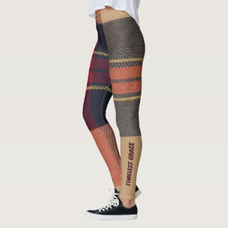 Legging Aria Heritage British Tartan Plaid Pattern Vol 65