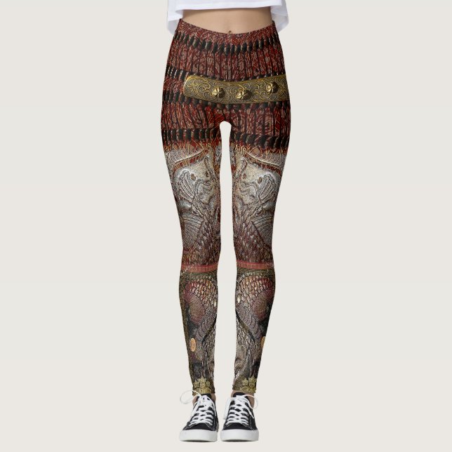 Legging Armadura imperial carmesim da guarda (Frente)