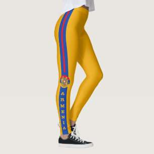 Legging Armênio Flag e Armênia - patriotas de moda/espor
