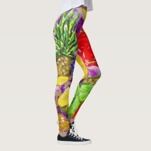 Legging Arranjo de Arte com Frutas