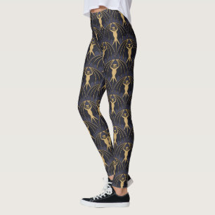 Legging Art Deco Bat Pattern
