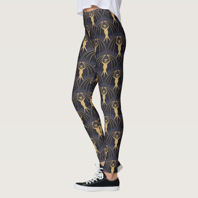 Legging Art Deco Bat Pattern (Esquerda)