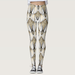 Legging Art Deco, luxo de ouro
