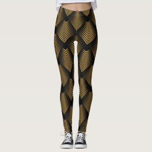 Legging Art Deco: Praças Ouros, Papel de parede do canto.