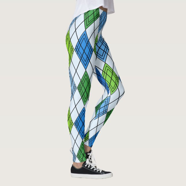 Legging Art Deco Rain Argyle (Direita)