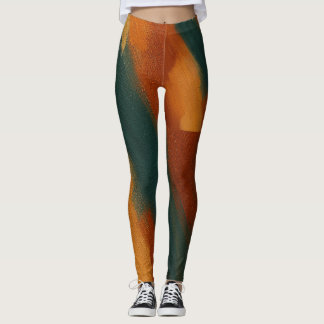 Legging Art in Motion - Elegante Abstrato Loungewear