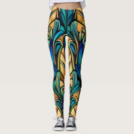 Legging Art Nouveau design