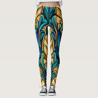 Legging Art Nouveau design