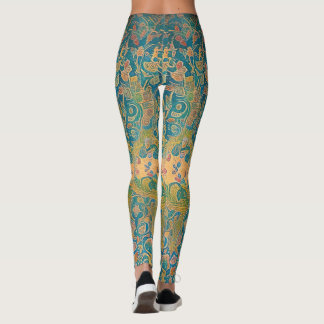 Legging Art nouveau e arte persa - arte digital inspirada