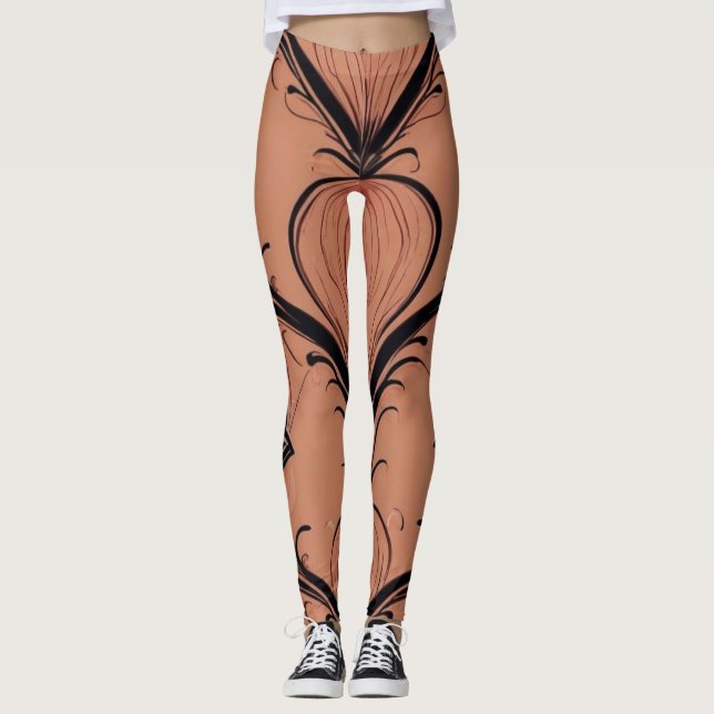 Legging Art Nouveau Earth Tones (Frente)