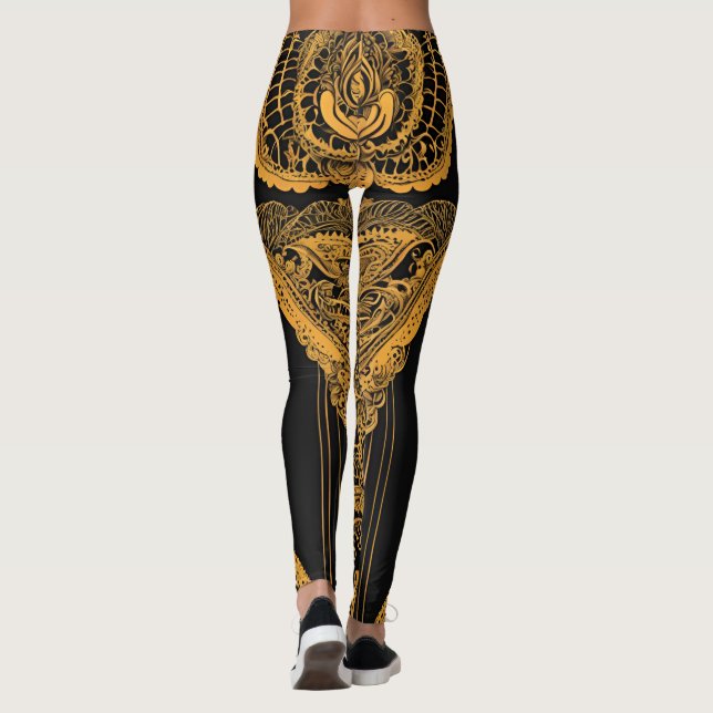 Legging Arte Abelha Brilhante (Verso)