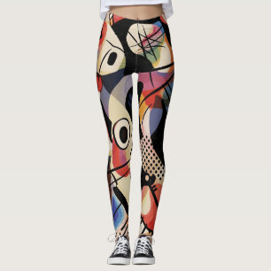 Legging Arte Abstrata Cinética Vibrante