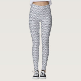 Legging Arte Abstrata de Aquarela Branca Luz Esperança