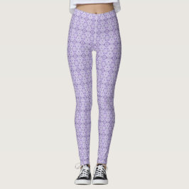 Legging Arte Abstrata em Aquarela Roxo Claro Sombra