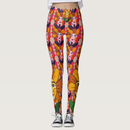 Legging Arte abstrata festiva