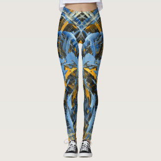 Legging Arte Abstrata Moderna de Gelo Giratório