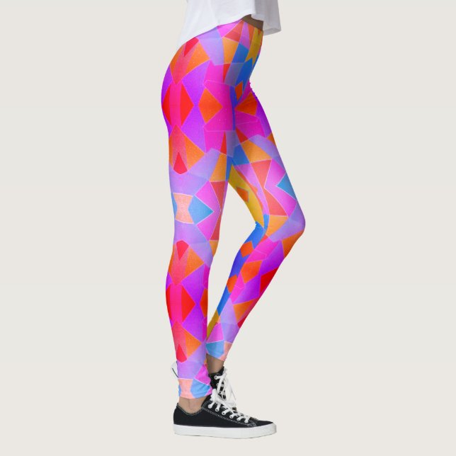 Legging Arte Abstrata Multicolorida (Direita)