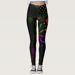 Legging arte abstrato