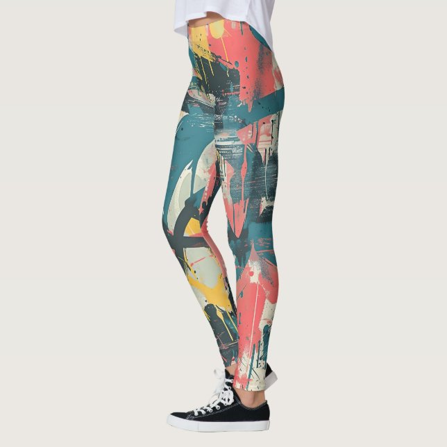 Legging arte abstrato (Esquerda)