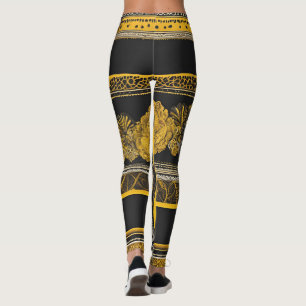 Legging Arte AI de girassol torcida