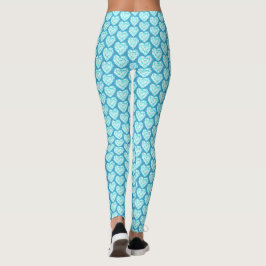 Legging Arte aquamarina cardíaca