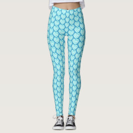 Legging Arte aquamarina cardíaca