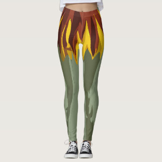 Legging Arte Assustador de Cheerleading Gótico