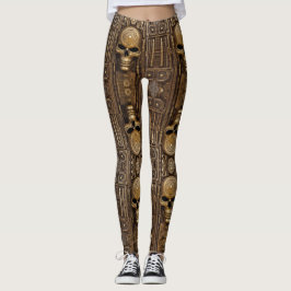 Legging Arte asteca vibrante, refletindo a cultura