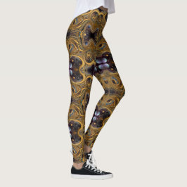 Legging Arte asteca vibrante, refletindo a cultura