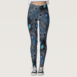 Legging Arte asteca vibrante, refletindo a cultura