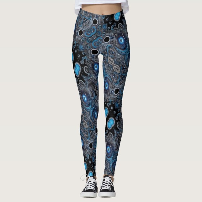 Legging Arte asteca vibrante, refletindo a cultura (Frente)