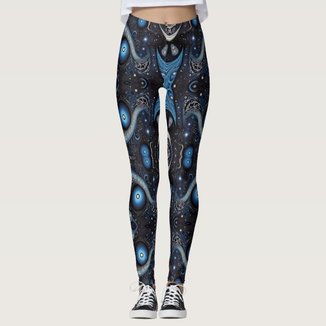 Legging Arte asteca vibrante, refletindo a cultura (Frente)