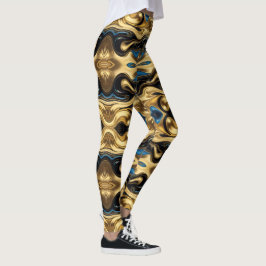 Legging Arte asteca vibrante, refletindo a cultura